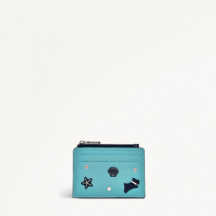 Radley London Quick Ship Women's Starfish And Seashells - Small Coin Purse - Maldives