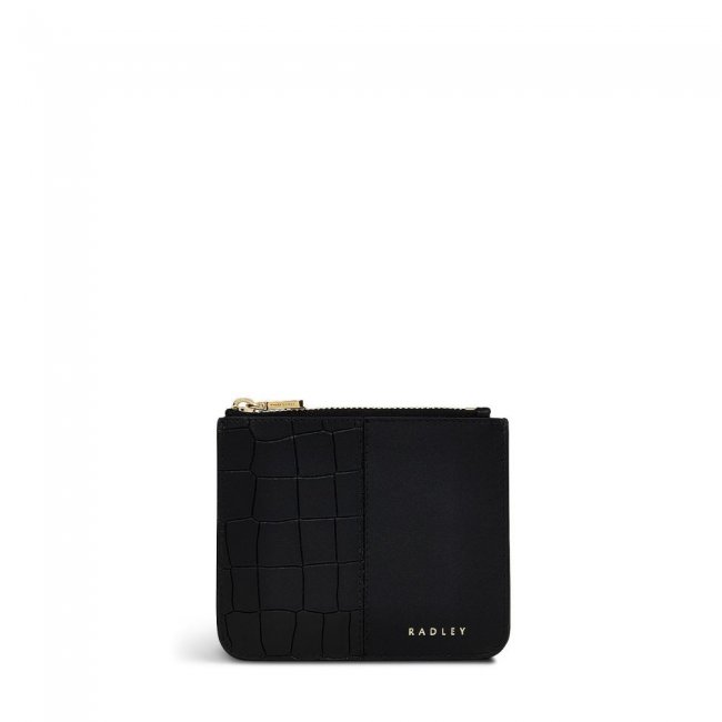 Radley London Quick Ship Women's Mount Row - Small Ziptop Coin Purse - Black  Radley London Quick Ship Women's Mount Row - Small Ziptop Coin Purse - Black