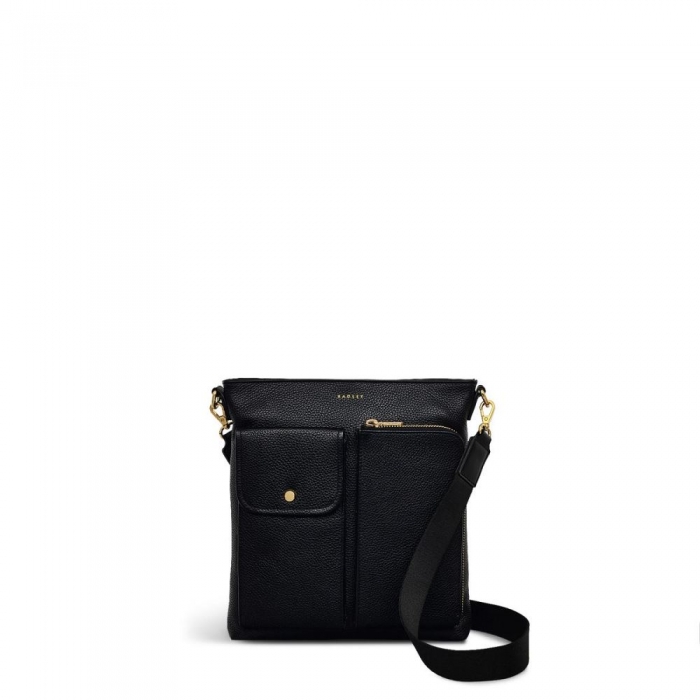 Radley London Quick Ship Women's Selby Crescent - Small Ziptop Crossbody - Black