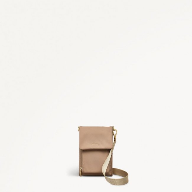 Radley London Quick Ship Women's Guildford Grove - Medium Phone Cross Body - Stone  Radley London Quick Ship Women's Guildford Grove - Medium Phone Cross Body - Stone
