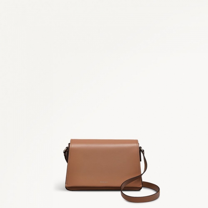 Radley London Quick Ship Women's Lexington Lane - Medium Flapover Crossbody - Chai