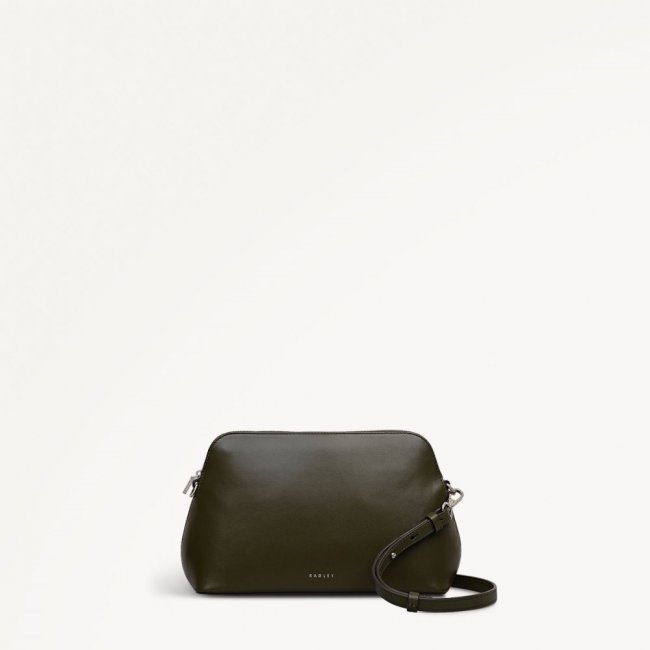 Radley London Quick Ship Women's Liverpool Street - Medium Ziptop Cross Body - Pine Needle  Radley London Quick Ship Women's Liverpool Street - Medium Ziptop Cross Body - Pine Needle