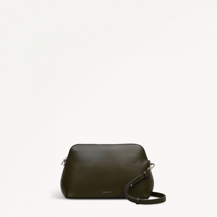 Radley London Quick Ship Women's Liverpool Street - Medium Ziptop Cross Body - Pine Needle