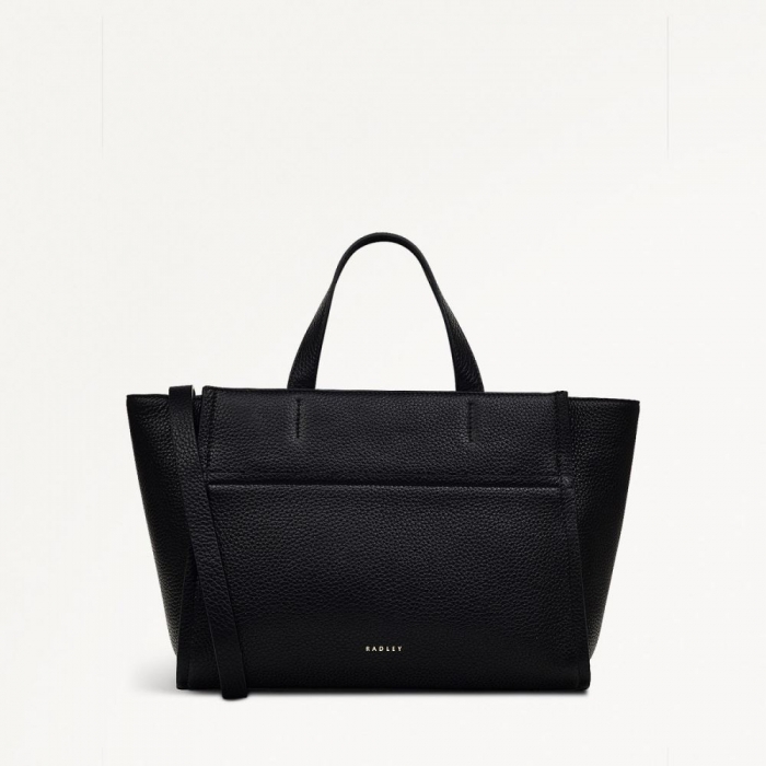 Radley London Quick Ship Women's Oak Street - Medium Ziptop Grab - Black