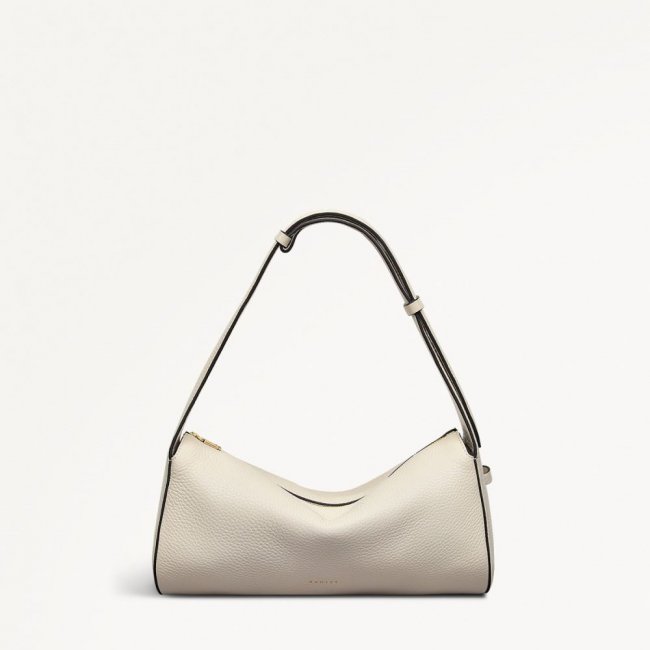 Radley London Quick Ship Women's Abbey Mews - Small Ziptop Shoulder - Chalk  Radley London Quick Ship Women's Abbey Mews - Small Ziptop Shoulder - Chalk