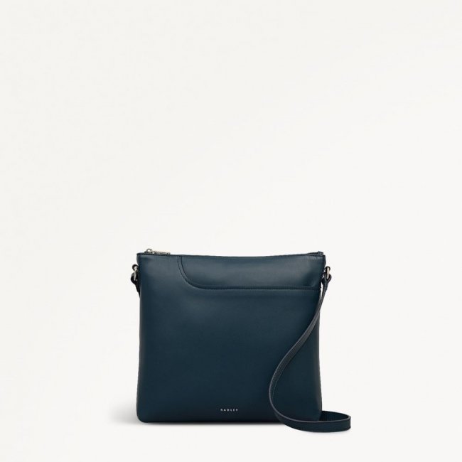 Radley London Quick Ship Women's Pockets - Large Ziptop Ns Cross Body - Teal  Radley London Quick Ship Women's Pockets - Large Ziptop Ns Cross Body - Teal
