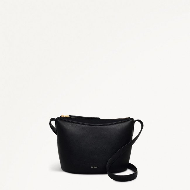 Radley London Quick Ship Women's The Kensal - Small Ziptop Crossbody - Black  Radley London Quick Ship Women's The Kensal - Small Ziptop Crossbody - Black