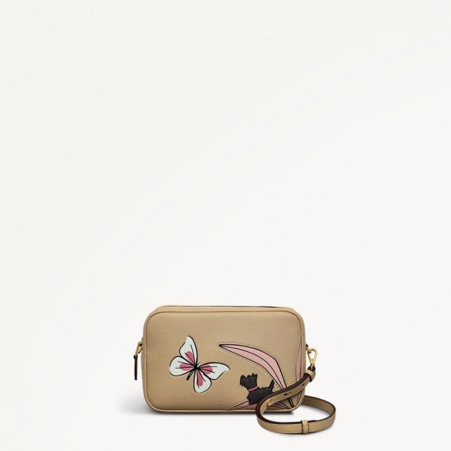 Radley London Quick Ship Women's Spring Meadow - Small Ziptop Cross Body - Stone  Radley London Quick Ship Women's Spring Meadow - Small Ziptop Cross Body - Stone