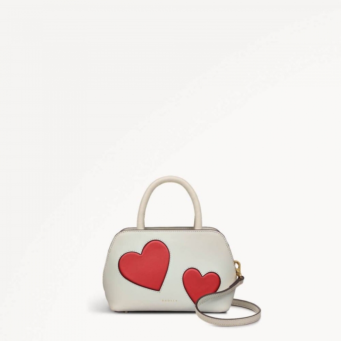 Radley London Quick Ship Women's Valentines SS25 - Small Ziptop Grab - Chalk