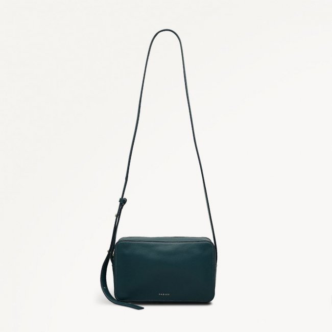 Radley London Quick Ship Women's Duchess Close - Small Ziptop Cross Body - Teal  Radley London Quick Ship Women's Duchess Close - Small Ziptop Cross Body - Teal