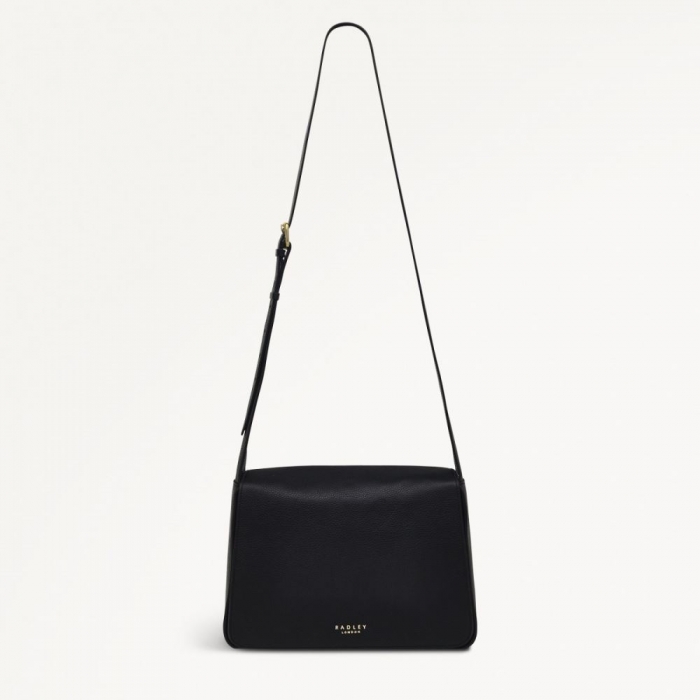 Radley London Quick Ship Women's Westwell Lane - Large Flapover Crossbody - Black