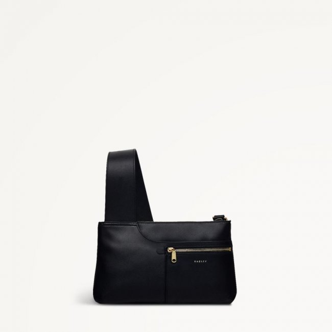 Radley London Quick Ship Women's Pockets - Small Ziptop Crossbody - Black  Radley London Quick Ship Women's Pockets - Small Ziptop Crossbody - Black
