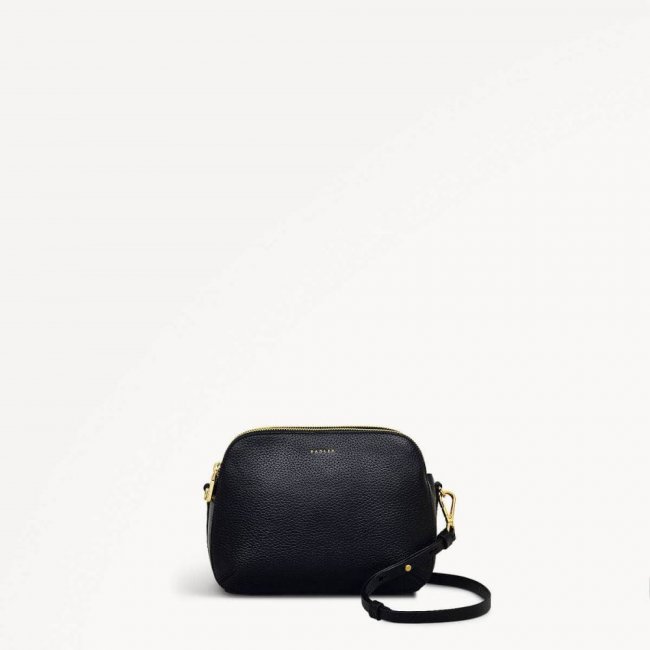 Radley London Quick Ship Women's Dukes Place - Medium Ziptop Cross Body - Black  Radley London Quick Ship Women's Dukes Place - Medium Ziptop Cross Body - Black