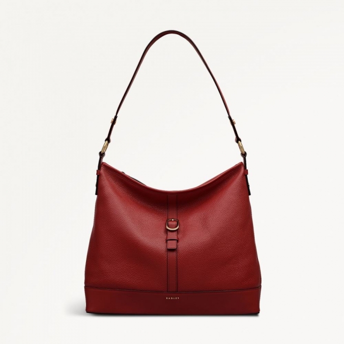 Radley London Quick Ship Women's Ebury - Medium Ziptop Shoulder - Claret