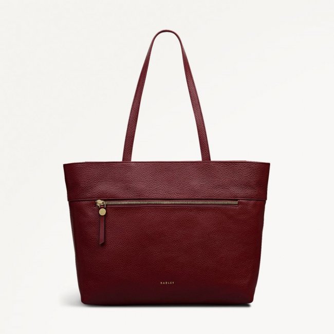 Radley London Quick Ship Women's Fountain Road - Medium Ziptop Tote - Merlot