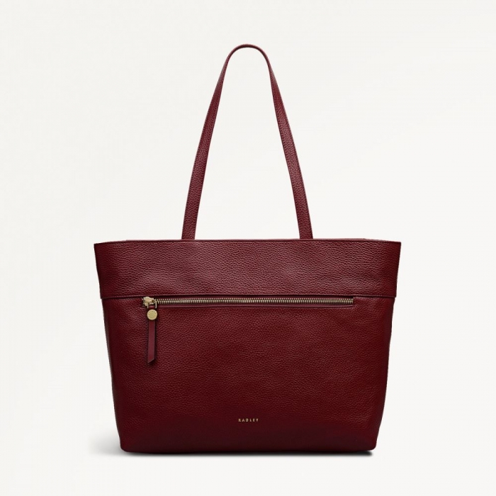 Radley London Quick Ship Women's Fountain Road - Medium Ziptop Tote - Merlot