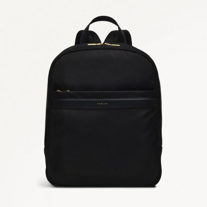 Radley London Quick Ship Women's Holland Park - Medium Ziptop Backpack - Black