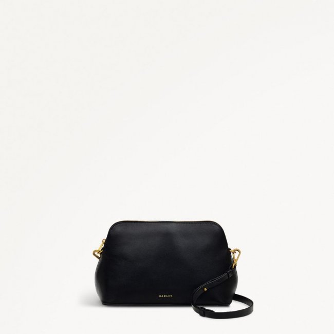 Radley London Quick Ship Women's Liverpool Street - Medium Ziptop Crossbody - Black  Radley London Quick Ship Women's Liverpool Street - Medium Ziptop Crossbody - Black