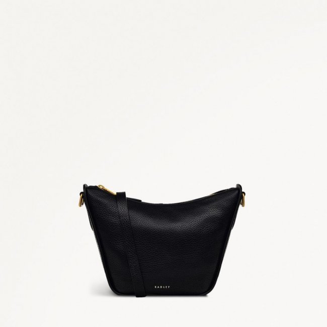Radley London Quick Ship Women's Oak Street - Small Ziptop Crossbody - Black  Radley London Quick Ship Women's Oak Street - Small Ziptop Crossbody - Black