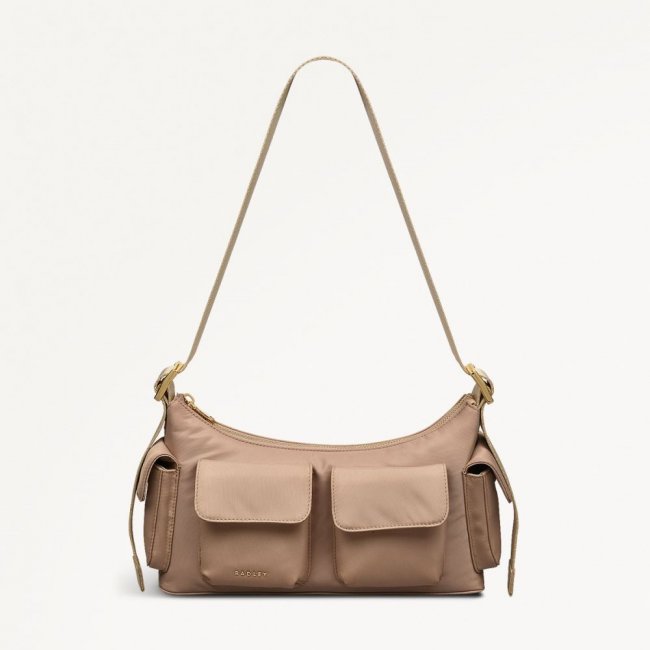 Radley London Quick Ship Women's Guildford Grove - Medium Ziptop Shoulder - Stone  Radley London Quick Ship Women's Guildford Grove - Medium Ziptop Shoulder - Stone