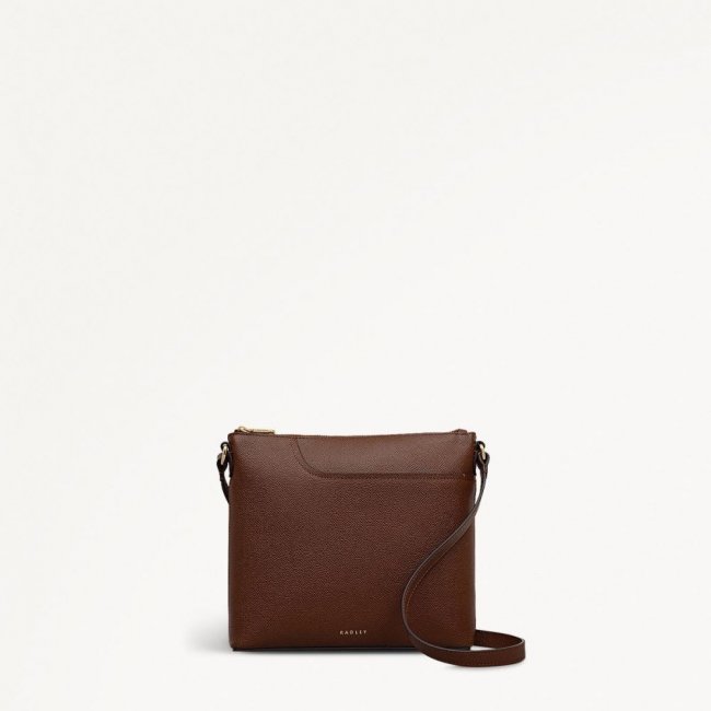 Radley London Quick Ship Women's Pockets - Small Ziptop Ns Cross Body - Chocolate  Radley London Quick Ship Women's Pockets - Small Ziptop Ns Cross Body - Chocolate