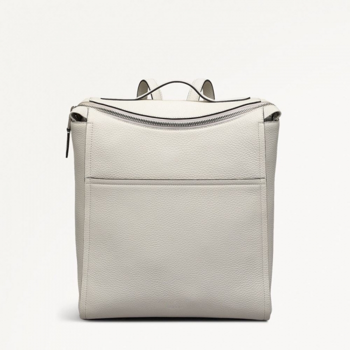 Radley London Quick Ship Women's Oak Street - Medium Ziptop Backpack - Chalk