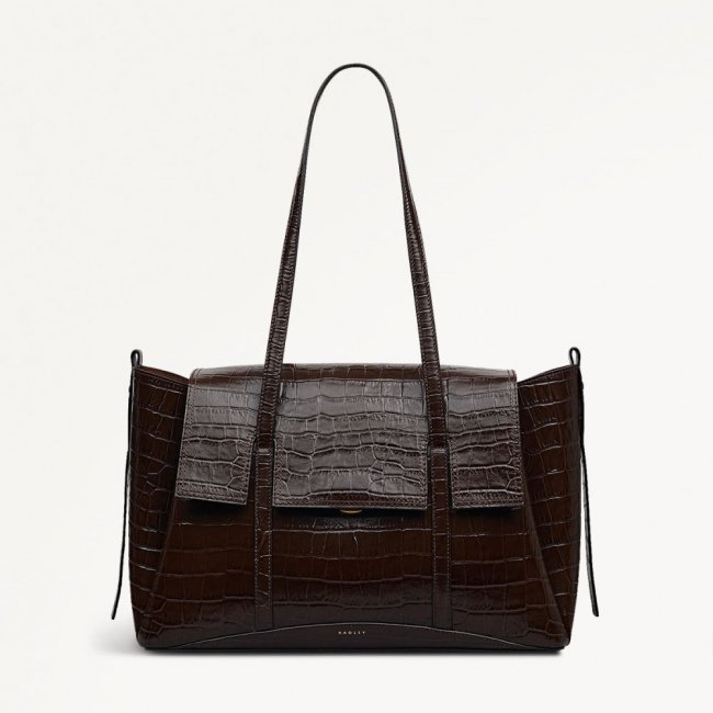 Radley London Quick Ship Women's The Chancery - Large Flapover Shoulder - Dark Oak  Radley London Quick Ship Women's The Chancery - Large Flapover Shoulder - Dark Oak