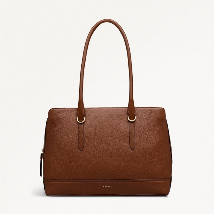 Radley London Quick Ship Women's Paddington Place - Medium Ziptop Shoulder - Indus Tan