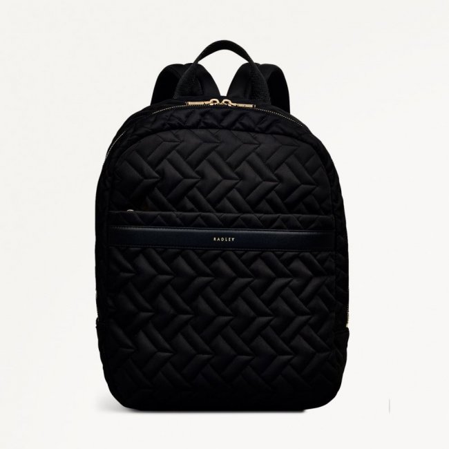 Radley London Quick Ship Women's Holland Park - Medium Ziptop Backpack - Black  Radley London Quick Ship Women's Holland Park - Medium Ziptop Backpack - Black