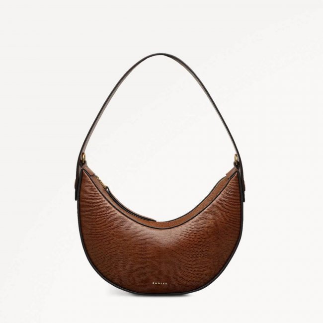 Radley London Quick Ship Women's The Kensal - Small Ziptop Shoulder - Saddle  Radley London Quick Ship Women's The Kensal - Small Ziptop Shoulder - Saddle