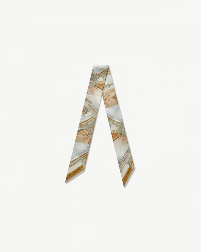 Strathberry Canada Outlet Women's Silk Skinny Scarf - Red