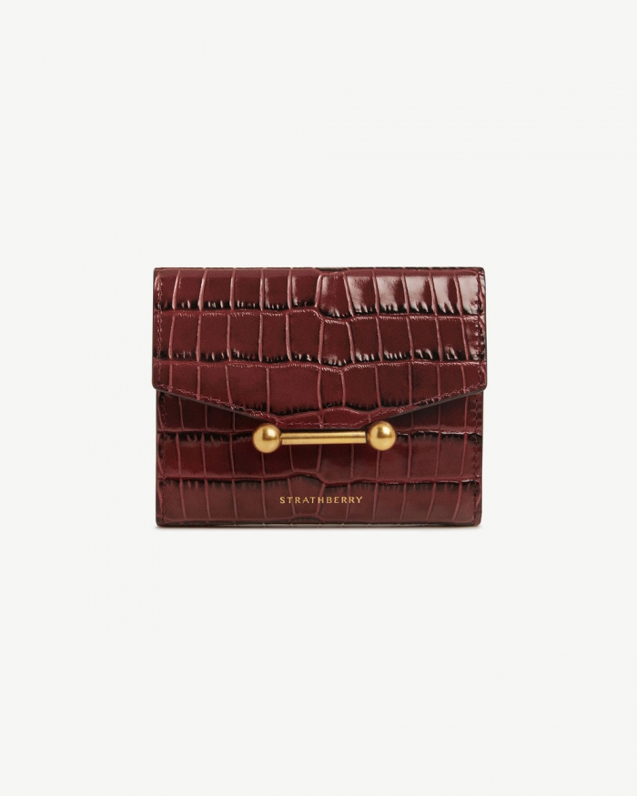 Strathberry Canada Outlet Women's Mosaic Trifold Wallet - Red