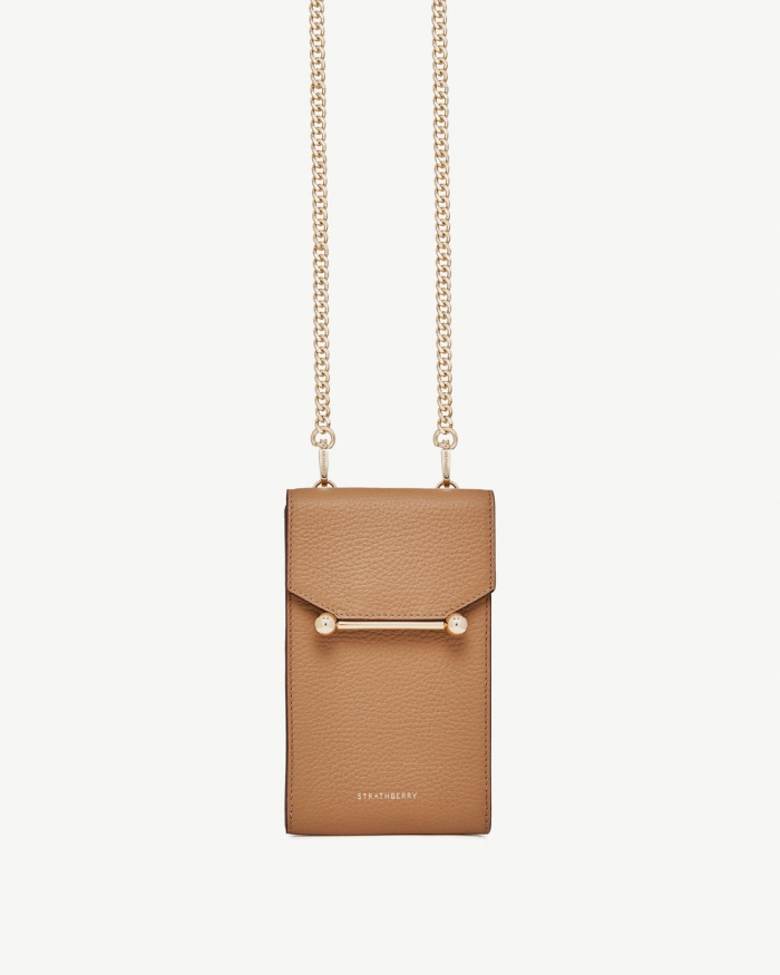 Strathberry Canada Outlet Women's Mosaic Phone Pouch - Brown