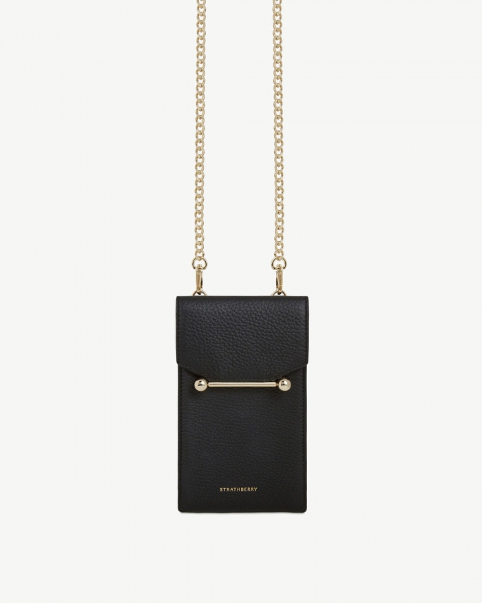 Strathberry Canada Outlet Women's Mosaic Phone Pouch - Black