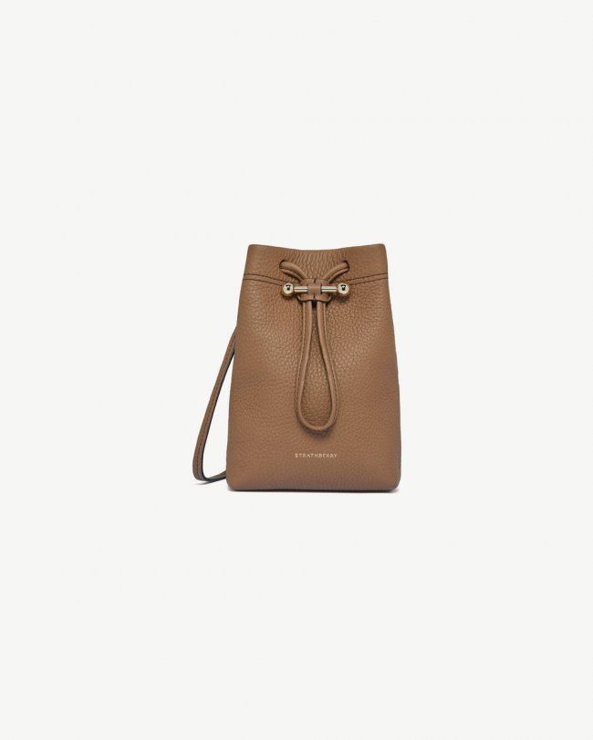 Strathberry Canada Outlet Women's Osette Midi Pouch - Brown Strathberry Canada Outlet Women's Osette Midi Pouch - Brown