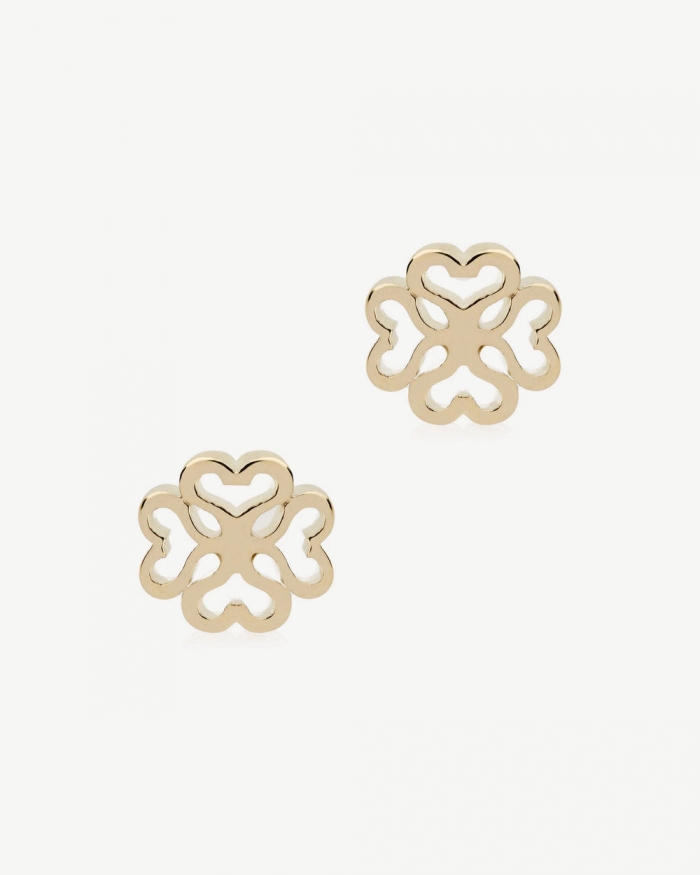 Strathberry Canada Outlet Women's Monogram Earrings - 22 Carat Gold Gilded - Gold