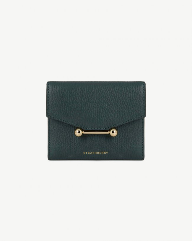 Strathberry Canada Outlet Women's Mosaic Trifold Wallet - Green Strathberry Canada Outlet Women's Mosaic Trifold Wallet - Green