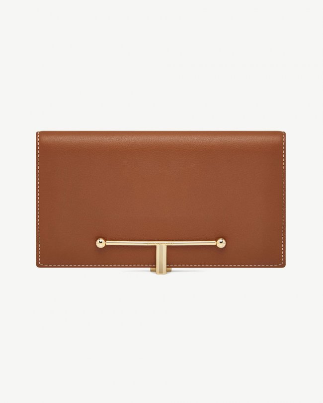 Strathberry Canada Outlet Women's Large Melville Street Wallet - Tan / Brown Strathberry Canada Outlet Women's Large Melville Street Wallet - Tan / Brown
