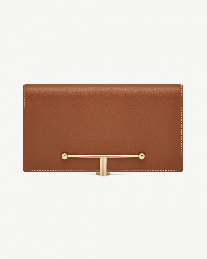 Strathberry Canada Outlet Women's Large Melville Street Wallet - Tan / Brown