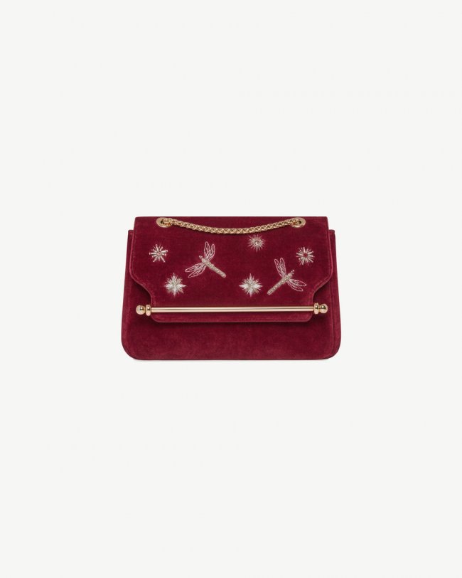 Strathberry Canada Outlet Women's East/West Mini Soft - Burgundy Strathberry Canada Outlet Women's East/West Mini Soft - Burgundy