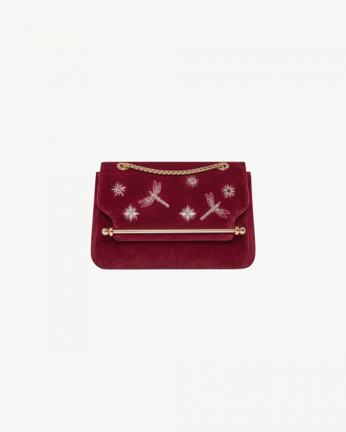 Strathberry Canada Outlet Women's East/West Mini Soft - Burgundy