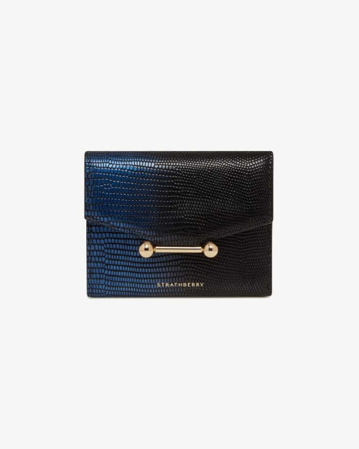 Strathberry Canada Outlet Women's Mosaic Trifold Wallet - Blue