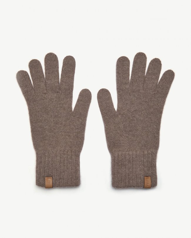 Strathberry Canada Outlet Women's Westray Cashmere Gloves - Brown Strathberry Canada Outlet Women's Westray Cashmere Gloves - Brown
