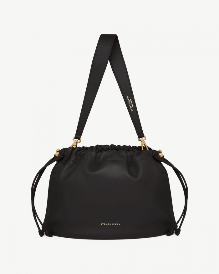 Strathberry Canada Outlet Women's Charlotte Midi Drawstring - Black