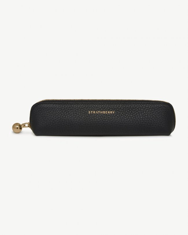 Strathberry Canada Outlet Women's Pencil Case - Black Strathberry Canada Outlet Women's Pencil Case - Black