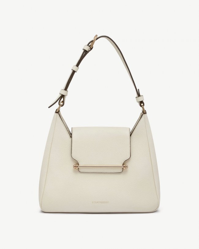 Strathberry Canada Outlet Women's Multrees Hobo - White Strathberry Canada Outlet Women's Multrees Hobo - White