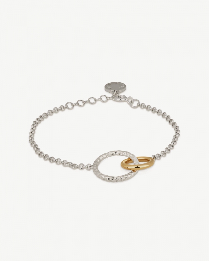 Strathberry Canada Outlet Women's Halo Bracelet - Silver/24 Carat Gold Gilded - Gold / Silver
