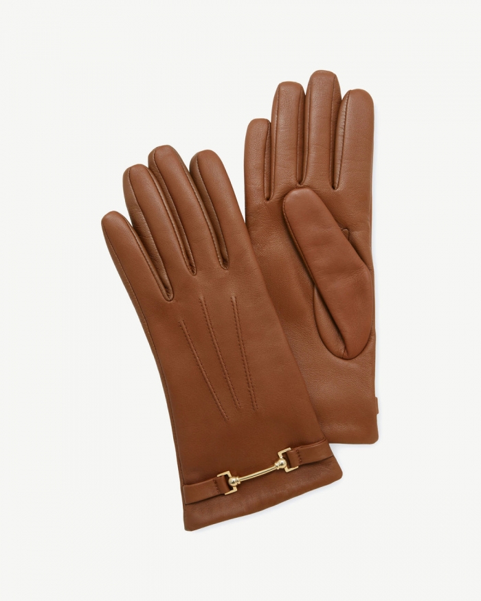 Strathberry Canada Outlet Women's Stockbridge Gloves - Brown