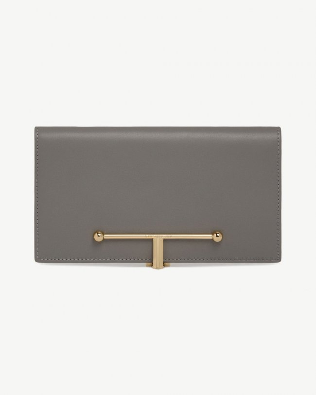 Strathberry Canada Outlet Women's Large Melville Street Wallet - Grey Strathberry Canada Outlet Women's Large Melville Street Wallet - Grey