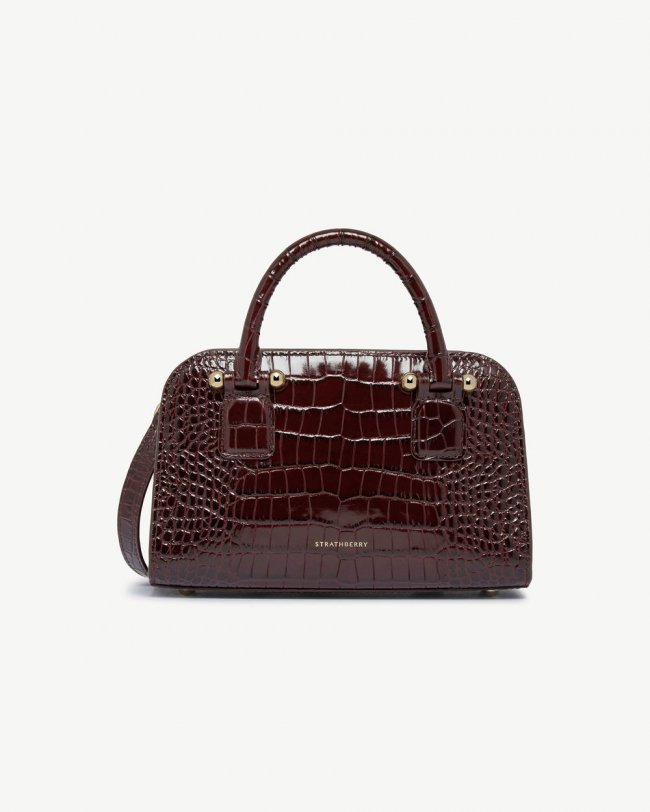 Strathberry Canada Outlet Women's Georgia Mini - Burgundy Strathberry Canada Outlet Women's Georgia Mini - Burgundy